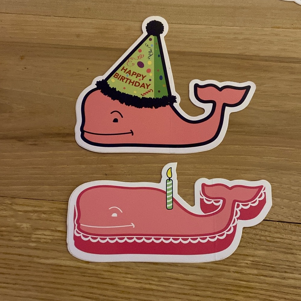Vineyard vines birthday stickers